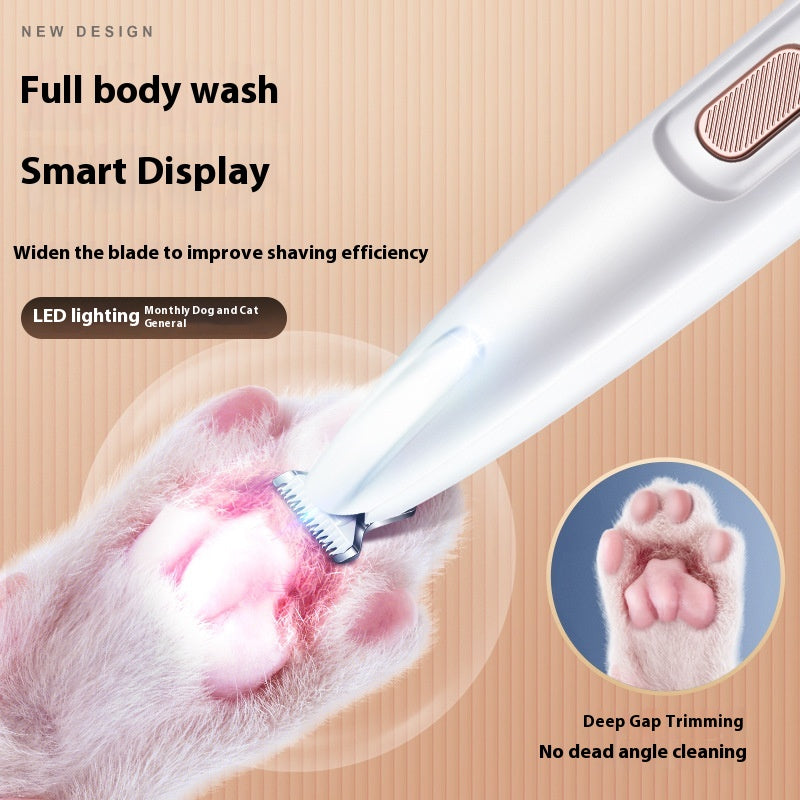 LED Waterproof Pet Paw Trimmer (Wide Blade)