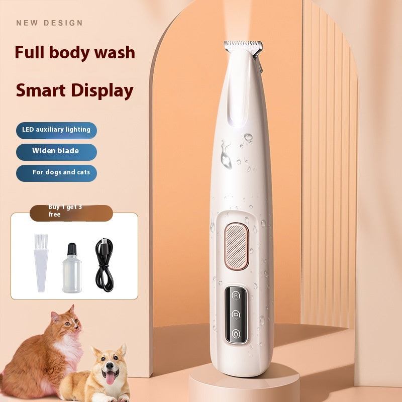 LED Waterproof Pet Paw Trimmer (Wide Blade)