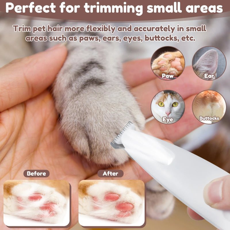 LED Waterproof Pet Paw Trimmer (Wide Blade)